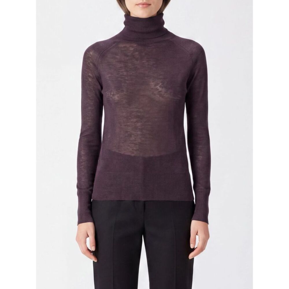 Joseph Women Slim Fit Sheer 100% Cashmere Turtleneck Jumper Joseph